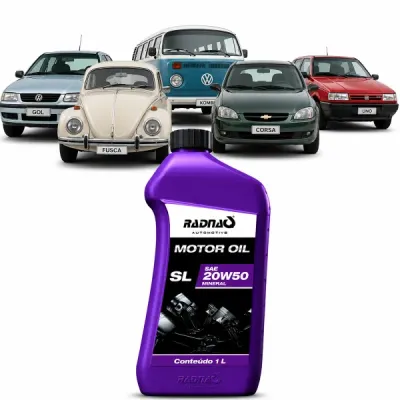 Óleo Motor Carro 20w50 Mineral Sl Sae 1 Litro Radnaq